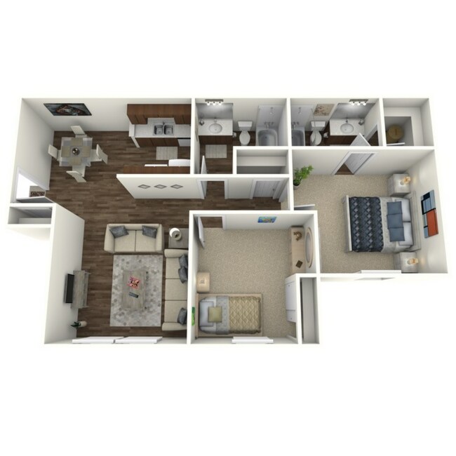 2 Bedroom 2106 floor plan